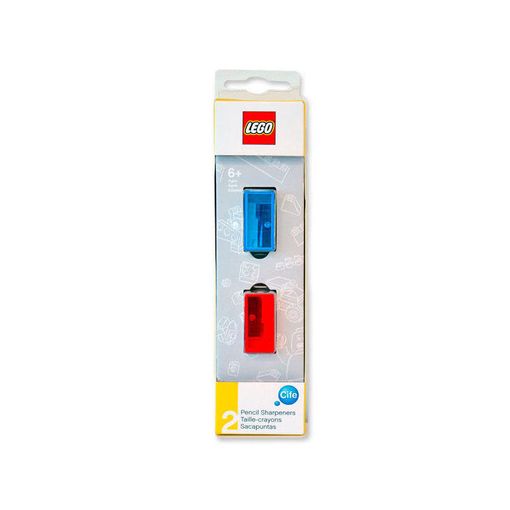 LEGO 2 Sacapuntes 51496 (Jogos de Construção) LEGO - Afia-lápis - 2 sacapuntes, jogos de construção, lego, cores vivas