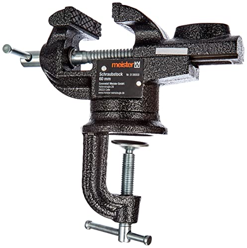 Vise MEISTER (6.5 x 4 cm - Aço Inoxidável) Meister - Grampos de ferramentas e tornos - aço inoxidável, 6.5 x 4 cm