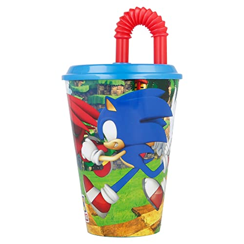Garrafa de bebida de brinquedo Hasbro Sonic (4 anos) Sonic - Copos e canecas - Sonic, 4 anos, tampa removível, bocal