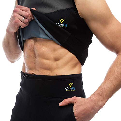 T-Shirt para Homem VEOFIT Sauna Preto para Fitness (S) VEOFIT - Camisas e tops - homem, sauna, fitness, preto