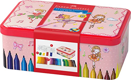 Caneta de Feltro FABER-CASTELL 3.300.100 (Multicor) Faber-Castell - Marcadores e marcadores de texto - caneta, feltro, faber-castell, multicor, coloridas