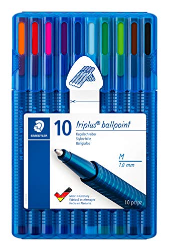 Esferográfica Triplus Ball 3M Multicor STAEDTLER Staedtler - Canetas - esferográfica, triplus ball 3m, staedtler, ergonómica, design triangular, tinta baixa viscosidade