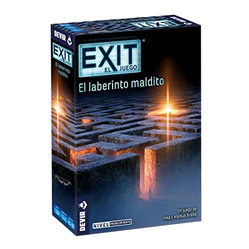 Jogo Coletivo DEVIR Exit: The Cursed Labyrinth Devir - Jogos - jogo coletivo, devir, exit, labirinto maldito, aventura cooperativa, escape room