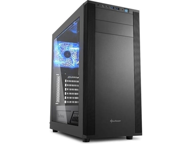 Caixa PC SHARKOON M25-W (ATX / Micro ATX / Mini-ITX - Preto) Sharkoon - Computadores - ATX, Micro-ATX, mini-itx, preto