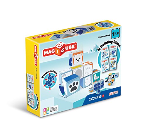 Jogo Magnético GEOMAG 3D (Idade Mínima Recomendada: 4 anos) Geomag - Brinquedos de conjunto de construção - magnético, geomágico, construção 3d, cubos