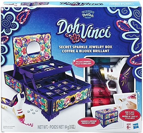 Jogo de Tabuleiro HASBRO Doh-Vinci (Idade Mínima Recomendada: 8 anos) Hasbro - Brinquedos - tabuleiro, 8 anos, designs 3d, caixa secreta