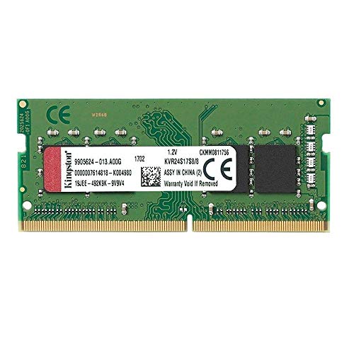Memória RAM DDR4 KINGSTON KVR24N22S6L/8 (1 x 8 GB - 2400 MHz - CL 17) Kingston - Memória ram - memória ram, DDR4, kingston, kvr24n22s6l/8, 8 gb, 2400 MHz, CL 17