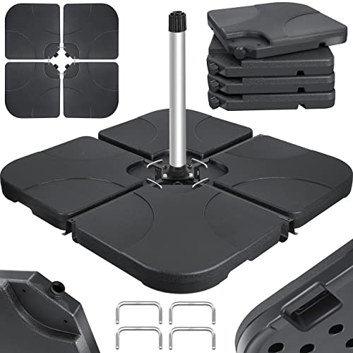 Suporte para Guarda-Sol KESSER 4 Peças (Preto) KESSER - Móveis de exterior - suporte, guarda-sol, kesser, 4 peças, preto