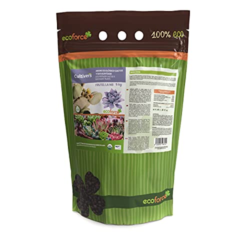 Fertilizante Orgânico para Plantas Suculentas E Cactos 5Kg Ecoforce - Adubos - orgânico, suculentas, cactos, 100% natural