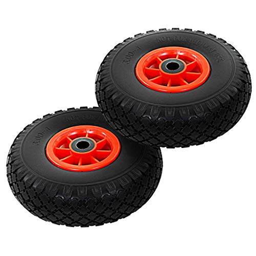 Rodas para carrinhos de carga manual vidaXL 2 peças PU maciço 3,00-4 vidaXL - Acessórios para ferramentas - manual, vidaxl, PU maciço