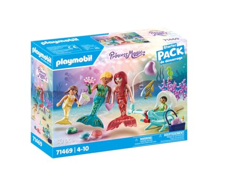 Playmobil Princess Magic 71469 Family of Mermaids (Peluches e Bonecas) PLAYMOBIL - Conjuntos de brinquedos - princesa, bruxa, peixe, família