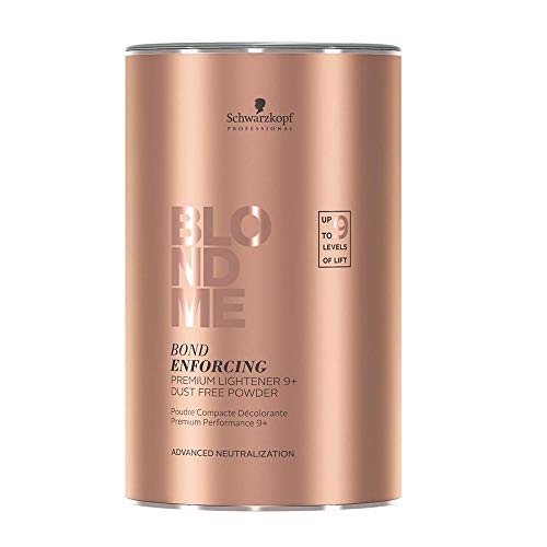 Schwarzkopf Blondme Bond Enforcing Premium Lightener 9+ Schwarzkopf - Coloração de cabelo - preto, branco, 450 ml, premium