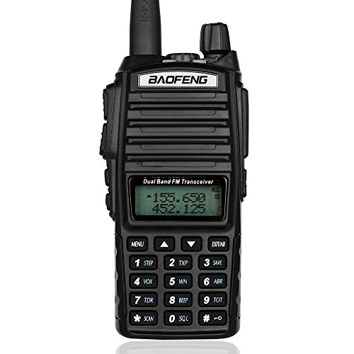 Walkie-Talkie Baofeng UV82 (VHF - 16 Canais) FMEU - Rádios bidirecionais - 16 canais, 136-174 MHz, 5W, monitor de canal, usb