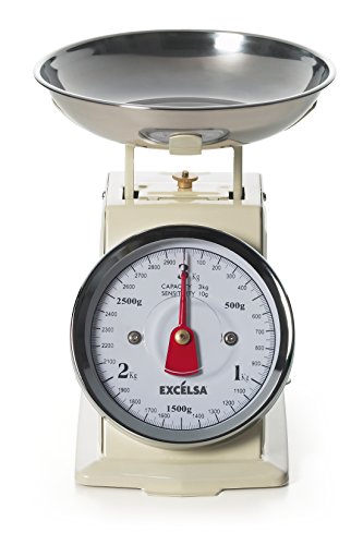 Balança de Cozinha Excelsa Vintage 3Kg/10G Brunch Time - Balanças de medição - balança, cozinha, vintage