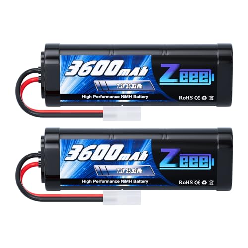 Pilha Recarregável ZEEE RCRH1/6 7,2V 3600mAh Zeee - Baterias - 7.2V, 3600mAh, recarregável, RC car, RC truck