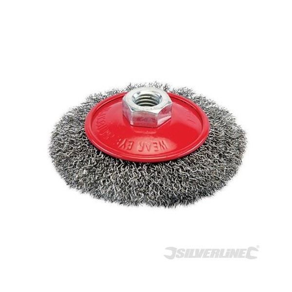 Escova de arame em espiral SILVERLINE 113007 Silverline - Acessórios para ferramentas - escova, arame, espiral, alta resistência, tracção, metal