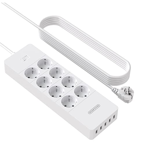Extensão Elétrica NTONPOWER 1700 Julios (3 m - 6 tomadas) NTONPOWER Technology Co.,Ltd - Fios e cabos elétricos - 3m, 6 tomadas, 1700 julios
