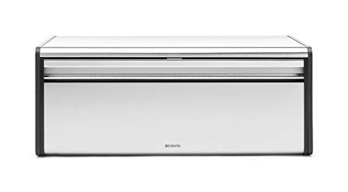 Brabantia Matte Steel Fall Front Bread Box Rectangular Inox 1 peça(s) Brabantia - Caixas e sacos para pão - inox, caixa para pão, 463 mm, 2,3 kg