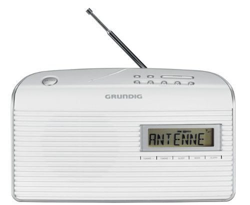 Rádio Grundig Music 61 | Branco (Rádio) Grundig - Áudio - sintonizador pll, display LCD, 10 estações de memória, alarme, temporizador