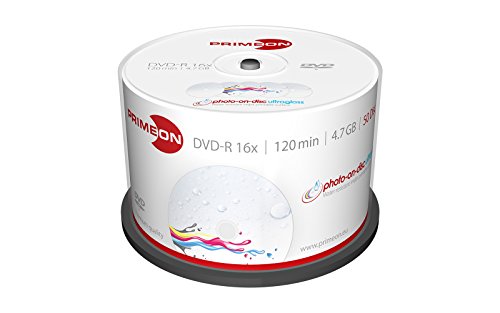 DVDs virgens PRIMEON 2761207 (1 peça(s) - Branco) Primeon - Mídias vazias - 4.7GB, DVD-R, 16x