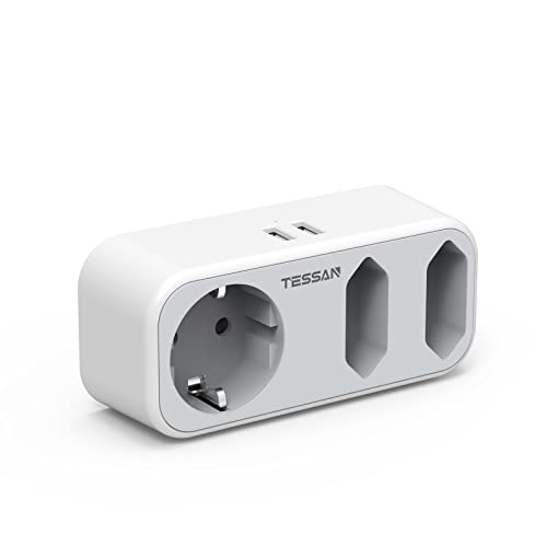 Adaptador de Viagem TESSAN (USA - Branco) TESSAN - Inversores de energia - adaptador, viagem, usa, branco