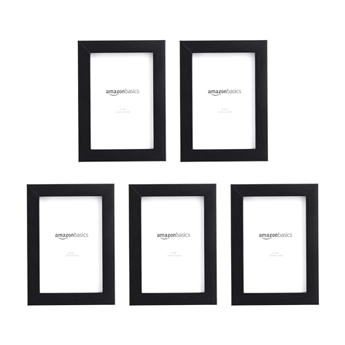 Moldura AMZBASICS Photo Frame (Preto - A4) Amazon Basics - Molduras, bastidores e esticadores - suporte, metal, plástico, a4