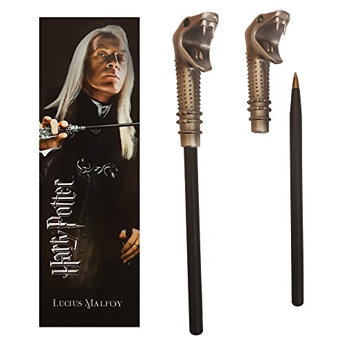 Caneta de Tinta Permanente HARRY POTTER Lucius Malfoy The Noble Collection - Armas de brinquedo e acessórios - caneta, tinta permanente, Harry Potter, lucius malfoy, varinha, borracha