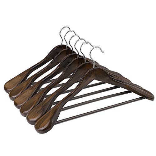 Gancho de Roupa SONGMICS Madeira Castanho (Castanho - 40x23x10cm) SONGMICS - Cabides - madeira, castanho, 40x23x10cm