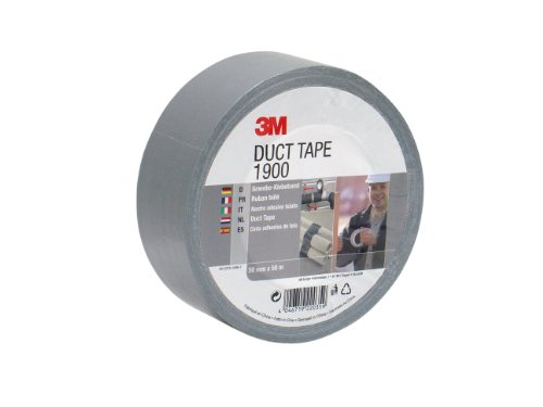 Fita Adesiva 3M 1900 Silver/Grey (50 mm x 50 m) 3M - Fita adesiva de ferragens - polietileno, tecido reforçado, resistente ao gelo, resistente à água, resistente a UV
