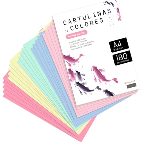Cartolina M-OFFICE A4 Multicor (600 unidades) OFITURIA - Papel de impressora e copiadora - 600 unidades, a4, multicor, cores surtidas