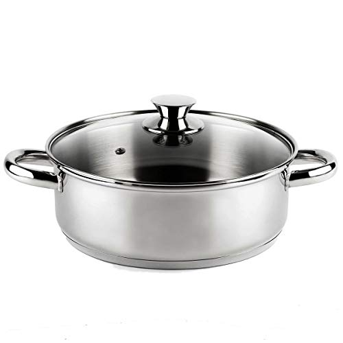 Panela de indução VIER CI20 (Material: Aço inoxidável) Vier Menaje - Panelas de molho - aço inoxidável, indução, preto prateado