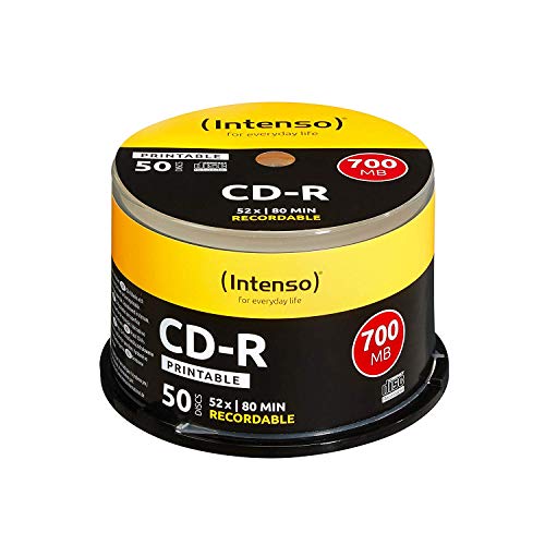 Intenso 1801125 CD-R 700MB 50 peça(s) Branco Intenso - Downloads de música digital - 700 MB, 52x, CD-R, 50 peças