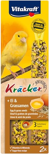 Comida para Canários VITAKRAFT (3.5 x 7 cm) Vitakraft - Ração para cães - bisco, amendoins, pássaros