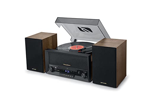 Muse MT-120 MB Sistema de áudio portátil Preto, Madeira Muse - Gira-discos e leitores de vinil - portátil, madeira, preto, usb
