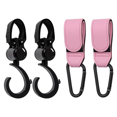 Conjunto de 4 Clipes para Porta-Bebês TRKETK TRKETK - Móveis para bebês e crianças pequenas - aço, couro, 360 graus, abs