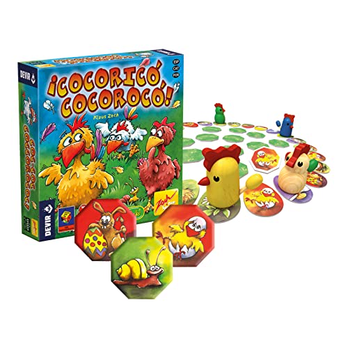 Jogo de Tabuleiro DEVIR !Cocoricó! (Idade Mínima: 4) Devir - Jogos de tabuleiro - idade mínima, número de jogadores, tempo de jogo, duração