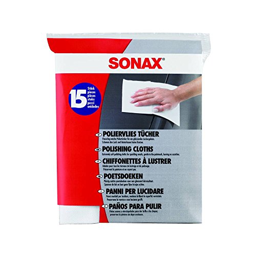 Panos de Limpeza SONAX (Aço inoxidável) SONAX - Panos de limpeza de loja e panos de limpeza de uso geral - aço inoxidável, branco, 15 peças