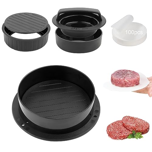 Forma de hamburgueria 3 em 1 (100 unidades) VFANDV - Utensílios de Cozinha - hamburgueria, 3 em 1, 100 unidades