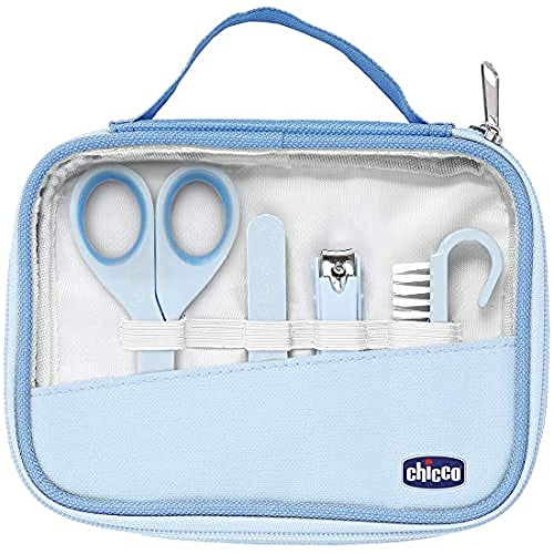 Conjunto de Higiene CHICCO Happy Hands (Azul) Chicco - Kits de saúde e higiene para bebês - acessórios, antialérgicos, estojo, higiene das unhas