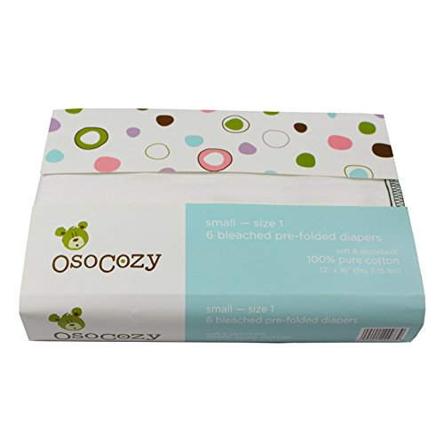Fraldas OSOCOZY 100% Algodão (Tamanho 1) OsoCozy - Fraldas - algodão, tamanho 1