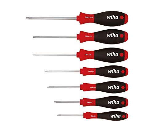 Conjunto de Chaves de Parafusos WIHA 01299 Wiha - Chaves de fenda - conjunto, chaves de parafusos, wiha 01299, 7 peças, aço alveolado, pega ergonómica