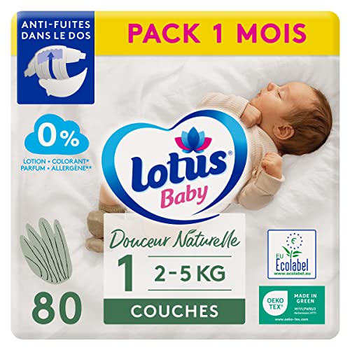 Fraldas LOTOUS BABY Natural Softness 80 Unidades Essity - Fraldas - naturais, biodegradáveis, fibra de coco, suave