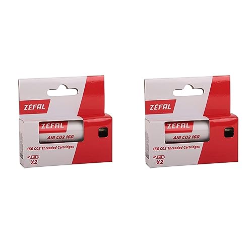 ZEFAL Blister 2 Co2 16 Gr Com Rosca Cartucho e Acessórios Inflado Zefal - Munição - alta pressão, quick air, recarga, conexão rosca