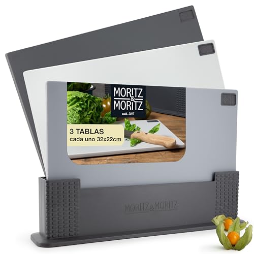 Conjunto de Cortador de Plásticos MORITZ & MORITZ 3 peças ILP GmbH - Tábuas de corte - cortador, plásticos, 3 peças, sem BPA