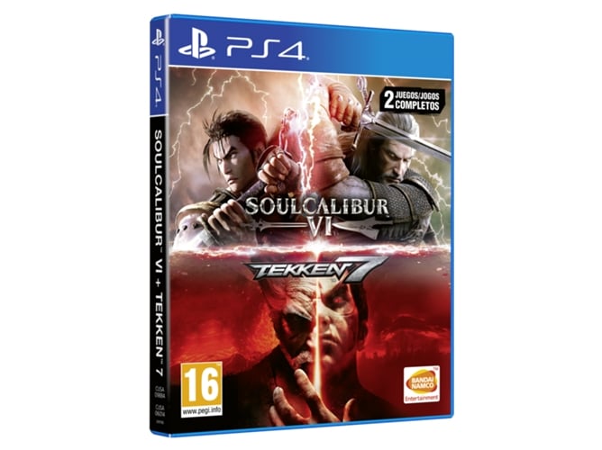 Jogo PS4 Tekken 7 + Soul Calibur VI Pack (M18) Namco - Software de jogos de vídeo - ps4, tekken 7, soul calibur vi, pack, m18