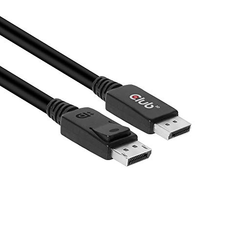 Cabo de Dados CLUB3D (DisplayPort - 2 m - Preto) CLUB3D - Cabos de áudio e vídeo - displayport, 2 m, preto, plug & play