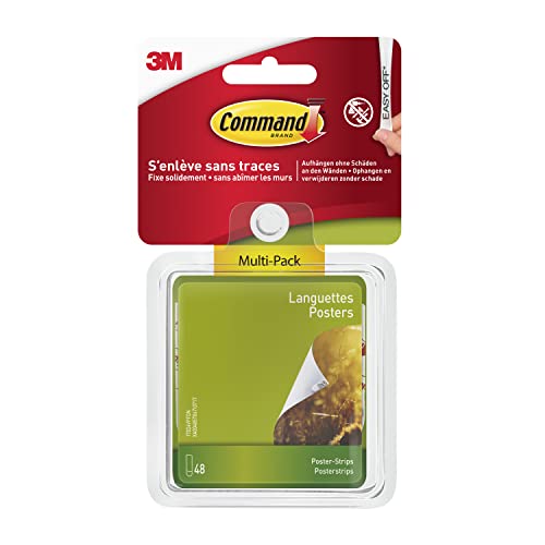 Pack 48 Fitas Adesivas para Fotografias e Portraits COMMAND 3M - Fitas adesivas de escritório - 48 fitas, adesivas, fotografias, portretos, suporte