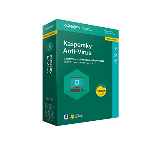 Kaspersky Antivirus 2018 Renewal (Software) Kaspersky - Antivírus e software de segurança - antivirus, 2018, 1 ano, 3 dispositivos