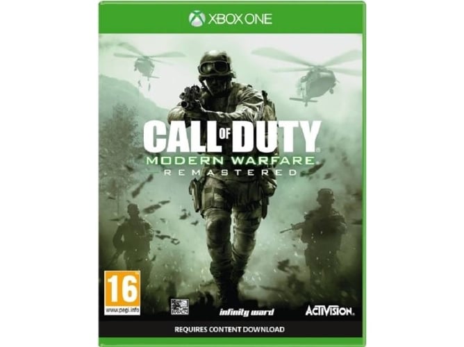 Jogo Xbox One Call Of Duty: Modern Warfare Remastered (M18) ACTIVISION - Software de jogos de vídeo - xbox one, call of duty, modern warfare remastered, ação, aventura