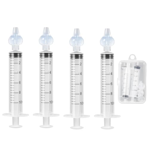 Blendura Conjunto de 4 Jeringas de Limpeza Nasal Bebé 10 Ml Blendura - Cuidados de saúde - 4 jeringas, 10 ml, ergonômico, elimina secreções